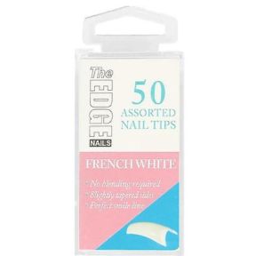 The Edge French White Nail Tips Size 10 50 Pack