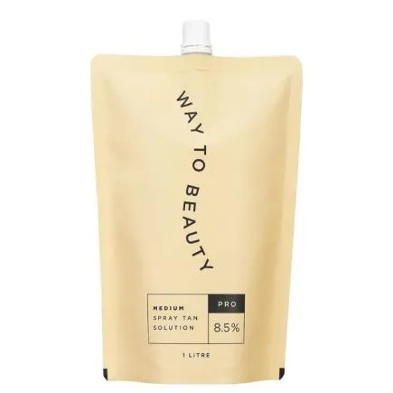 Way To Beauty Medium Spray Tan Solution 10% Refill Pouch